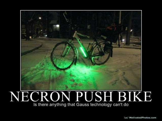 NECRON PUSH BIKE Is there anything that Gauss technology cant do \o/ Motivated Photos.com