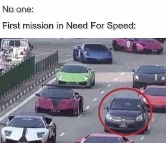 No one First mission in Need For Speed