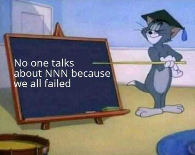 No one talks about NNN because we all failed 