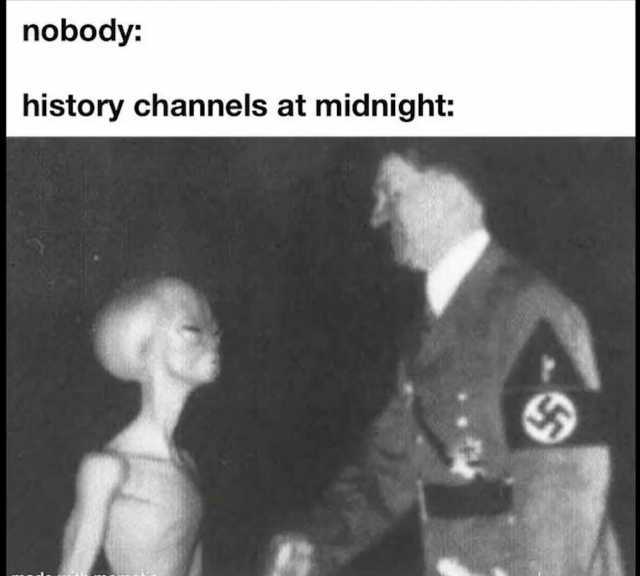 nobody history channels at midnight