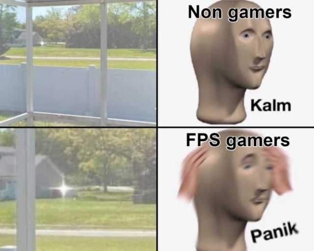 Non gamers Kalm FPS gamerS Panik 