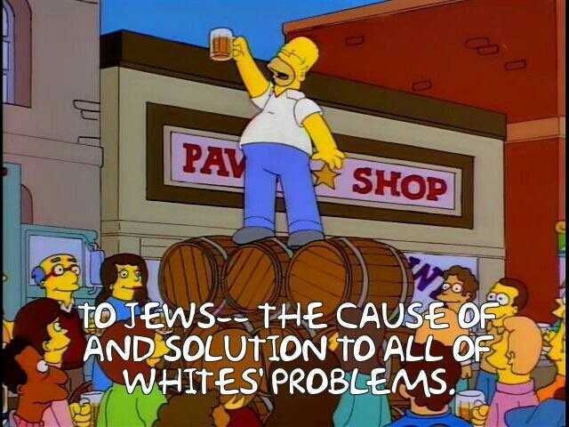 PAV SHOP TO JEWS-HE CAUSE OR ANDSOLUTIONTO ALL OF WHITES PROBLEMS.