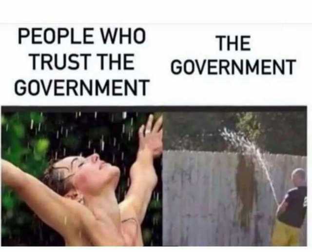 PEOPLE WHO THE TRUST THE GOVERNMENT GOVERNMENT