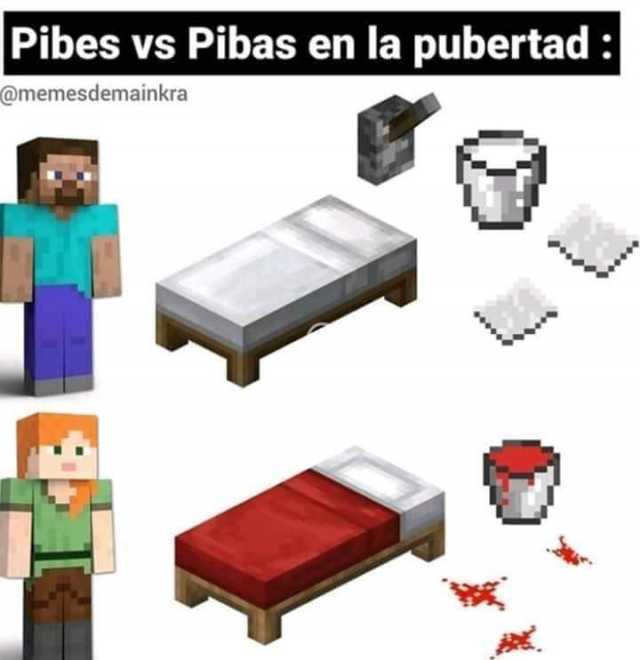 Pibes vs Pibas en la pubertad  @memesdemainkra 