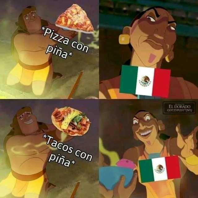 Pizza con piña EL DORADO acos con Piña