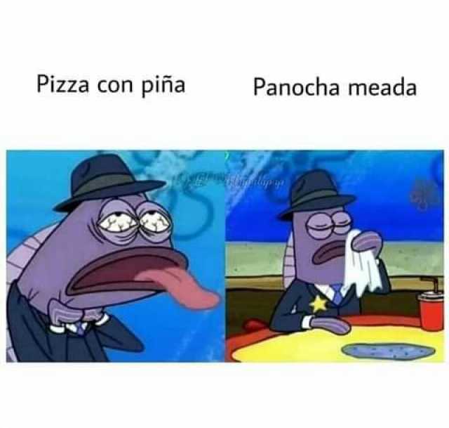 Pizza con piña Panocha meada