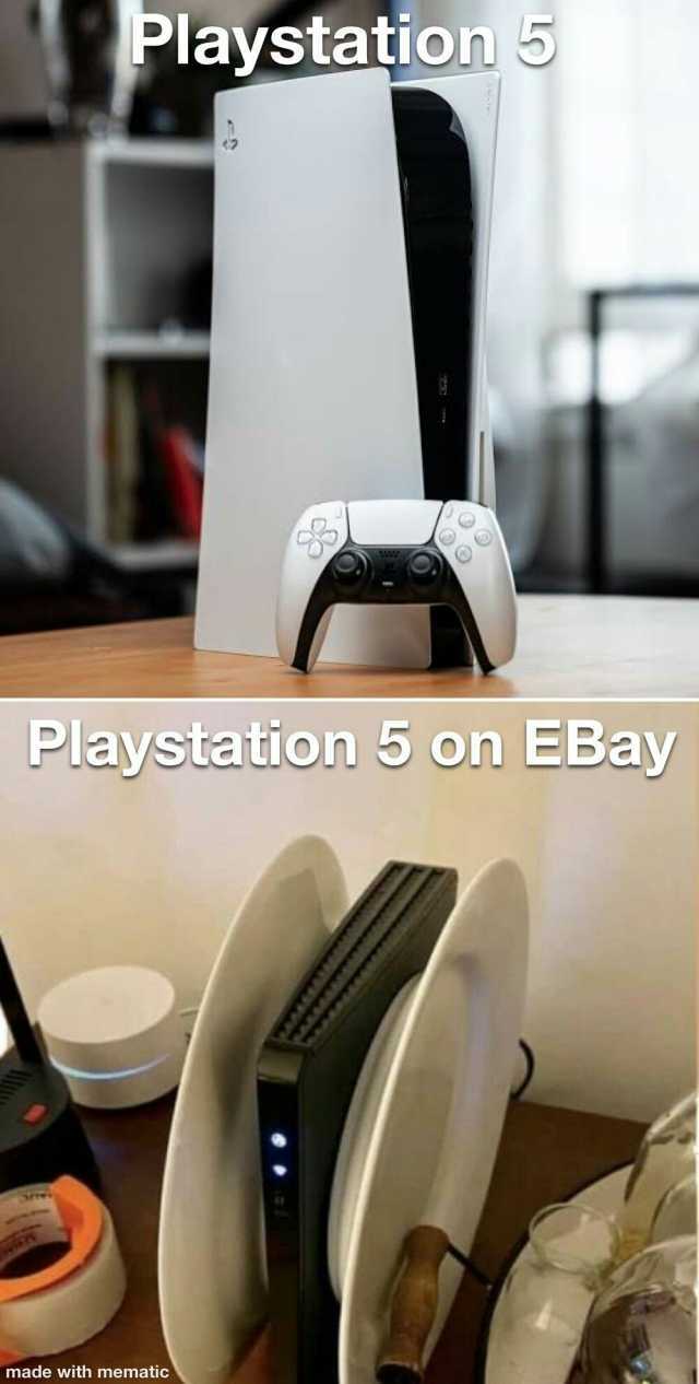 Playstation 5 Playstation 5 on EBay made with mematic