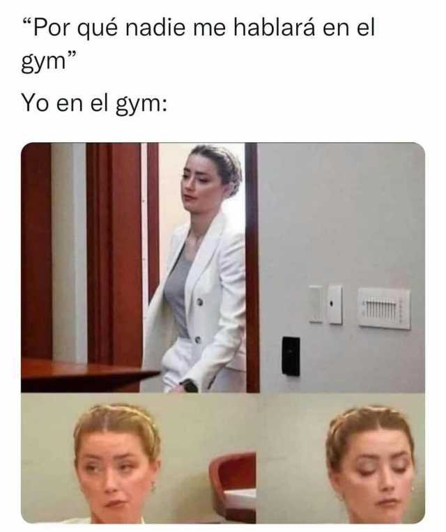 Por qué nadie me hablaráen el gym Yo en el gym