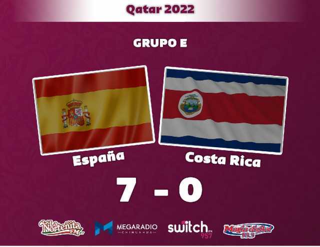 Qatar 2022 GRUPO E Costa Rica Españaa 7 - 0 switch. MEGARADIO ***C RUN H U**** 757