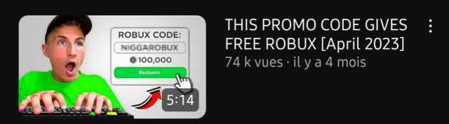 ROBUX CODE NIGGAROBUX 100000 Redeem 514 THIS PROMO CODE GIVES FREE ROBUX [April 2023] 74 kvues il y a 4 mois
