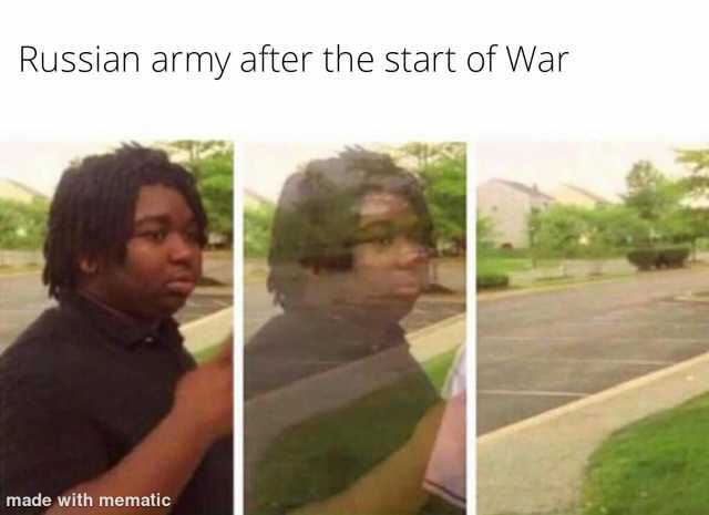 Russian army after the start of War made with mematic