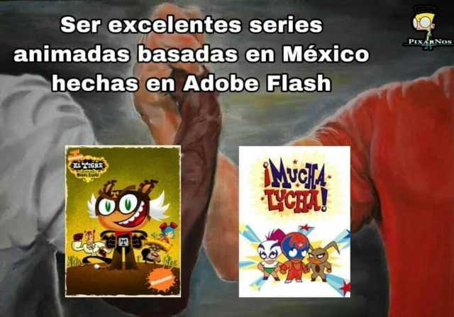 Ser excelentes series PIxdNos animadas basadas en México hechas en Adobe Flash