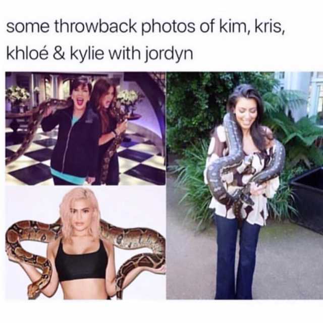 some throwback photos of kim kris khloé & kylie with jordyn 