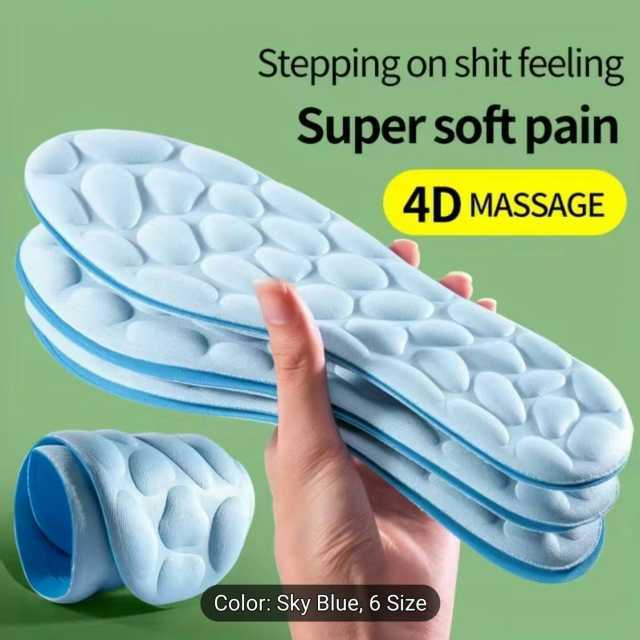 Stepping on shit feeling Super soft pain 4D MASSAGE Color Sky Blue 6 Size