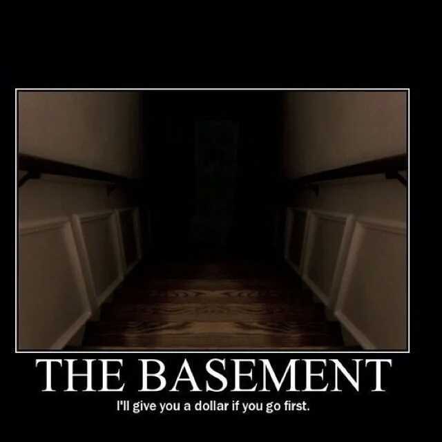 THE BASEMENT Ill give you a dollar if you go first.