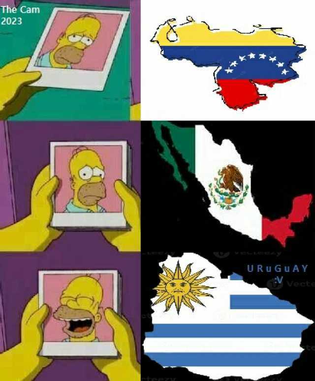 Venezuela México y Argentina explicados con memes de Homero Simpson
