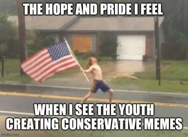 THE HOPE AND PRIDEIFEEL WHENISEE THE YOUTH CREATINGCONSERVATIVE MEMES imgtiip.com