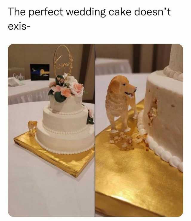 The perfect wedding cake doesnt exis