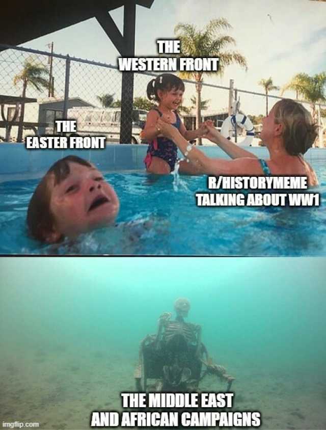THE WSTERNGRONL THE nSTER FRONT R/HISTORYMEME TALKING ABOUT WW1 THE MIDDLE EAST AND AFRICAN CAMPAIGNS imgflip.com
