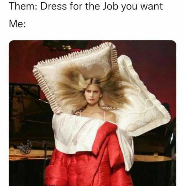 Them Dress for the Job you want Me