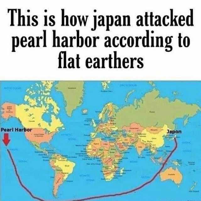 This is how japan attacked pearl harbor according to flat earthers Pearl Harbor Japon
