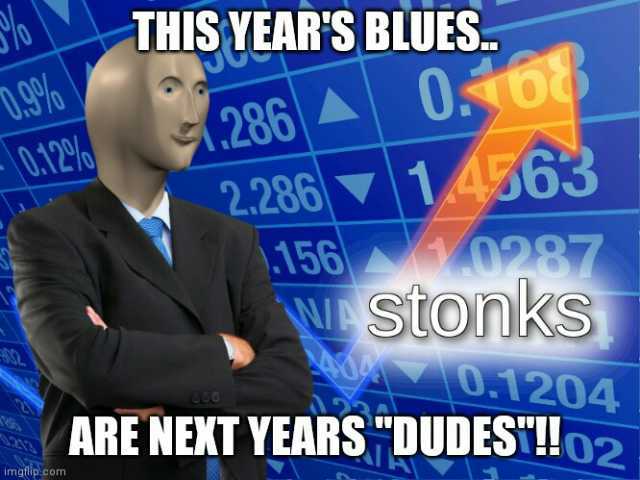 THIS YEARS BLUES. 0 0o 14563 286A 2.286 156 USTOnks 01204 ARE NEKT YEARS DUDEST!!02. 0.121 imgfip.com