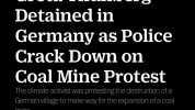 204 SOS 88 4Reddit TIME NEWS Greta Thunberg Detained in Germany as Police Crack Down on Coal Mine Protest The climate activist was protesting the destruction ofa German village to make way for the expansion of a co0al mine SANYA M