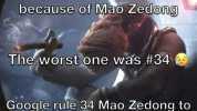 50 rules Chinese had to follow because of Mao Zedong The worst one was #34 Google rule 34 Mao Zedong to learn more