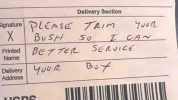 A note from my mailman Addressee signature. Name of representative.. 6.Call us at 800-ASK-USPS (800-275-8777). gnaturelCasE Teim Bu SH X Printed Name Delivery youe Address Delivery Section USPS SoI cA~ SElUIcE We Deliver for You! 