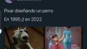 Andrea @BecariaAndrea Pixar diseñando un perro En 1995/ en 20222 12/0/94 250F5 6 1S0 H00 Giovanny Varieno