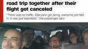 CNN NN 3184639 followers +Follow 19h After their flight from Orlando to Knoxville was unexpectedly canceled 13 total strangers rallied together to ...see more These 13 strangers decided to road trip together after their flight got