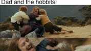 Dad Were not adopting hobbits Family brings home hobbits anyway Dad and the hobbits