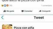 Enrique Ruiz @jerc2110 Que asco la pizza con piña 0702 1 comentario Me gusta Comentar Compartir Tweet Pizza con piña que asco el enrique ruiz