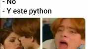 -Eres programador - No - Y este python