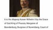 Girls if your boyfriend has a sexy beard wearing cool cosplays and eats way too fast .then its not your boyfriend at all! It is His Majesty Kaiser Wilhelm ll by the Grace of God King of Prussia Margrave of Brandenburg Burgrave of 