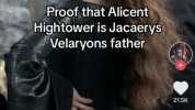 LIVE Photo STEM Following For You Proof that Alicent Hightower is Jacaerys Velaryons father Ellie (Rel) 2 15 people The evidence is plain as day. #gameofthrones #houseofthedrag... more Makeba - @Jain 21.5K 174 1490 Share