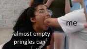 me almost empty pringles can