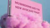 MUSHROOMS ARETHE NEW AVOCADO TOAST
