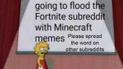 On Feb 1 we are going to flood the Fortnite subreddit with Minecraft Please spread memes the word on other subreddits