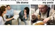 people busy with their me simply eating life drama my pasta FB/Sarcasmiol