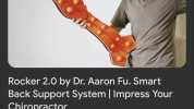 Rocker 2.0 by Dr. Aaron Fu. Smart Back Support System  Impress Your Chiropractor Gesponsert kickstarter.com