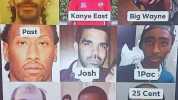 Snoop Catt Kanye East Big Wayne Past Josh 1Pac 25 Cent Pre Malone DaAdult