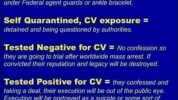 Soon you will hear about certain high profile people (colebrities polticians executives elite billionaires) having CV. Here are some CODE WORDS to look out for. Self Quarantined = under house arrest either under Federal agent guar