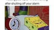 The most dangerous game to play Resting your eyes in the morning after shutting off your alarm