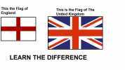 This the Flag of England This is the Flag of The United Kingdom LEARN THE DIFFERENCE