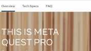 Unlock new perspectives with the all new Meta Quest Pro. 0OMeta Q Overview Tech Specs FAQ THIS IS META QUEST PRO Our most advanced headset yet. A whole new way to work create and collaborate Starting at $1499.99 USD BUY NOWV made 