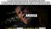 WHENTHEUSABEATTHECHINESEIS MATHBUTTHEENTRBUSATEAMWASCHINESE AMERICA I used the CHINESE to destroy the CHINESE imafip.com