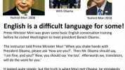 With Obama Yoshiro Mori 2008 Yoshiro Mori 2018 English is a difficult language for some! Prime Minister Mori was given some basic English conversation training before he visited Washington to meet president Barack Obama. The instr
