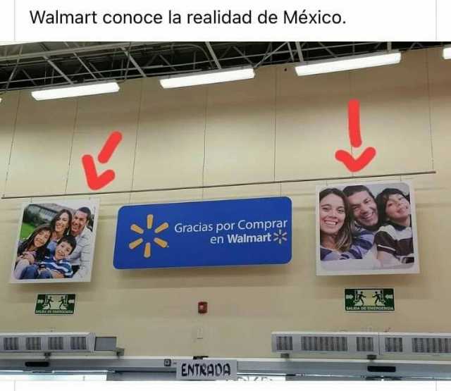 Walmart conoce la realidad de México. Gracias por Comprar en Walmart ENTRADA