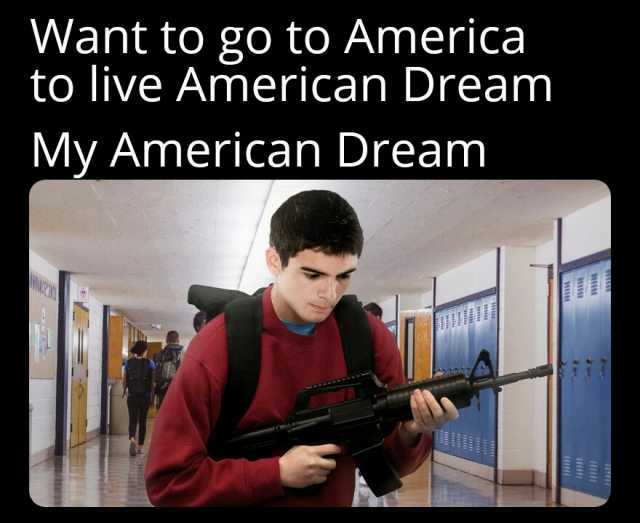 Want to go to America to live American Dream My American Dream